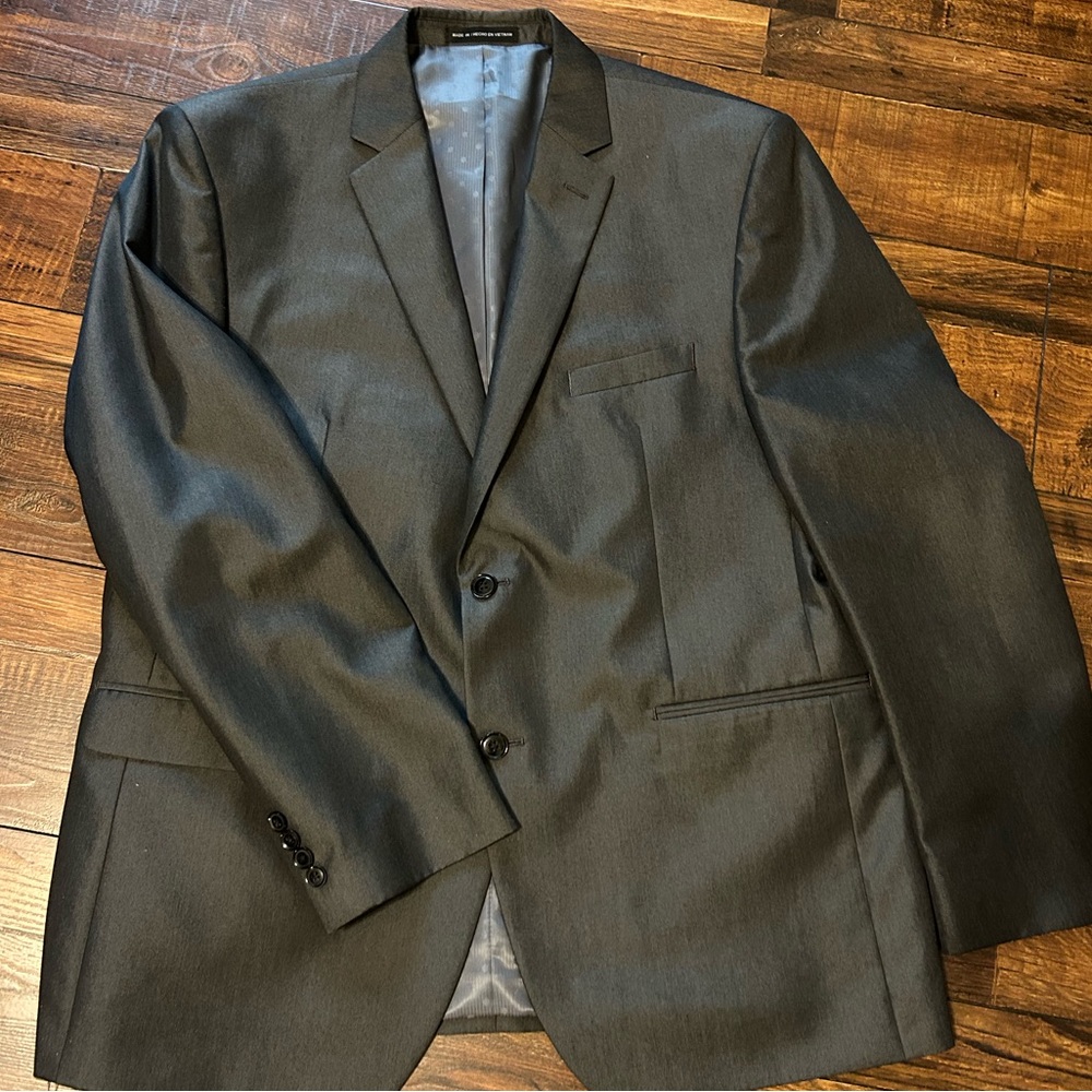 Men’s dress jacket 46R, grey with matching pants